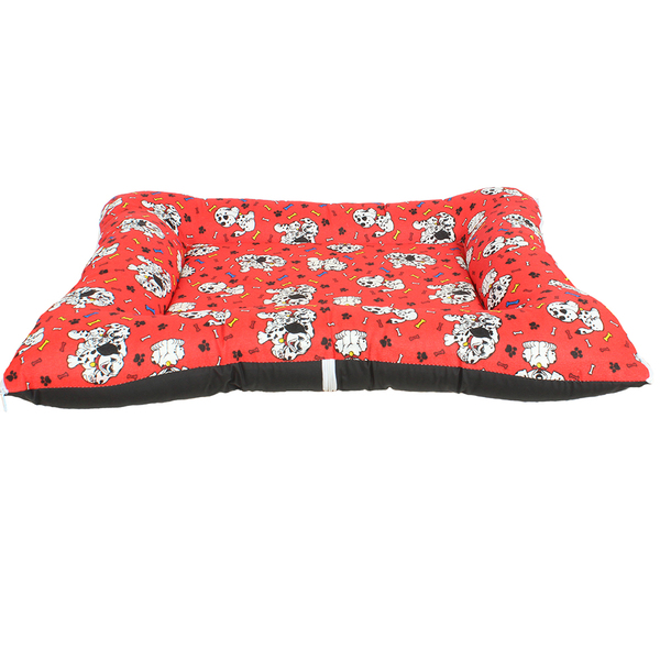Cama Para Cachorro P 45x35 Vermelha Com Fundo Impermeável C1