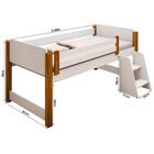 Cama Para Criança Com 2 Baús Elefante Azul E Colchão Solteiro