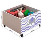 Cama Para Criança Com 2 Baús Elefante Roxo E Colchão Solteiro