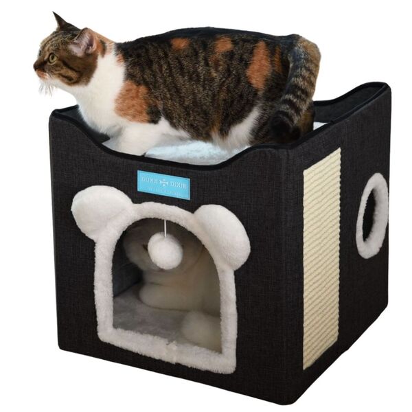 Cama para Gatos com 2 Andares Dobrável 41x35cm Duke & Dixie P