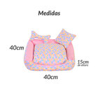 Cama Para Pet Cachorro Ou Gato Estampada Menina 40cm X 40cm X