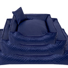 Cama Para Pet Cães E Gatos Azul Marinho Porte Pequeno Imperme