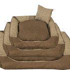 Cama Para Pet Cães E Gatos Bege/marrom Porte Grande [f101]