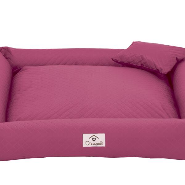 Cama Para Pet Cães E Gatos Pink Porte Grande Impermeavel