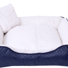 Cama Para Pet Cães E Gatos Sherpa Porte Grande Azul Marinho [