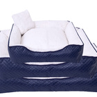 Cama Para Pet Cães E Gatos Sherpa Porte Grande Azul Marinho [