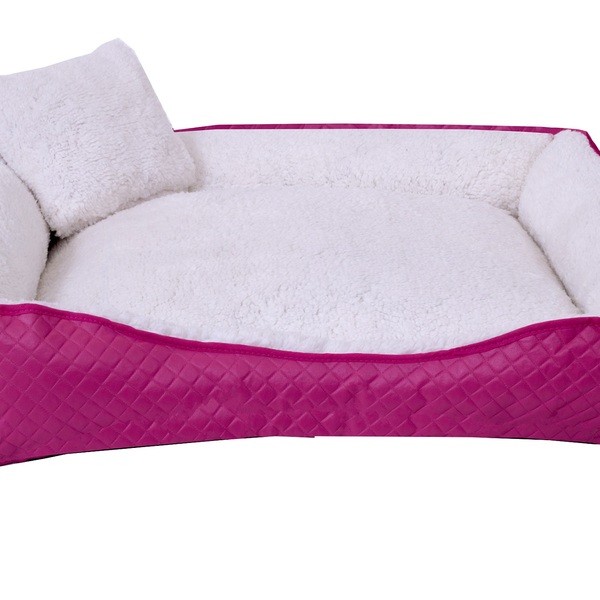 Cama Para Pet Cães E Gatos Sherpa Porte Grande Pink [f101]
