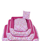 Cama Para Pet Cães E Gatos Unicolors Rosa Porte Grande [f101]