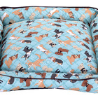 Cama Para Pet Cães E Gatos Verde Agua Porte Medio [f101]