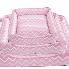 Cama Para Pet Cães E Gatos Zig  Rosa Porte Medio Impermeavel
