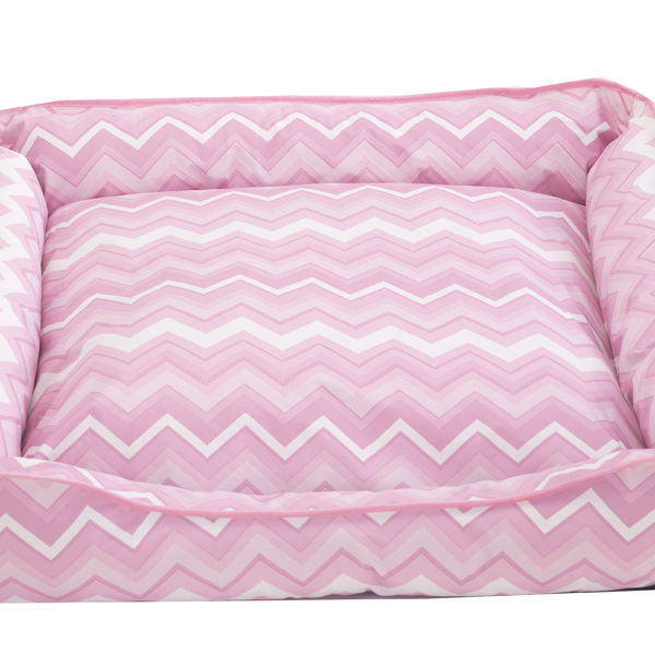 Cama Para Pet Cães E Gatos Zig  Rosa Porte Medio Impermeavel