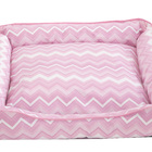Cama Para Pet Cães E Gatos Zig Zag Rosa Porte Pequeno Imperme