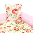 Cama Para Pet Enorme 75cm X 75cm Estampada Floral Com Almofad