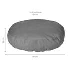 Cama Para Pet Poodle Suede Grafite 68 Cm