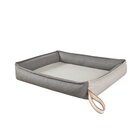 Cama Para Pet Retangular Amora Estofart Cinza/ Grafite