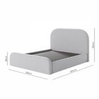 Cama Para Quarto De Casal Grande Tamanho King 1,93m Moderna B