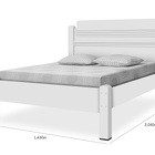 Cama Paris Casal Branco - Gabrielli Móveis