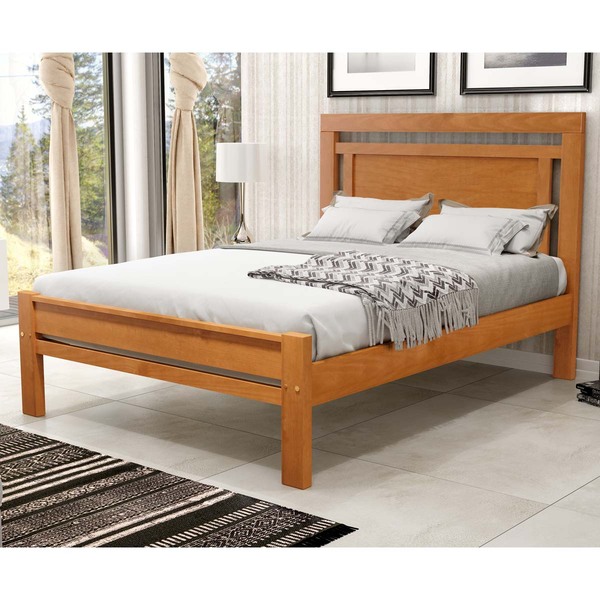 Cama Paris Para Casal Flex Mel P/ Colchão 128cm Ou 138cm Made