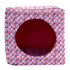 Cama Pet  Para Cães E Gatos Oca Porte Pequeno Vermelha [f101]