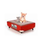 Cama Pet Bed Cinza/vermelho 60x40x12cm