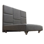 Cama Pet Cabeceira Box M Alce Couch Linho Marrom Escuro 60cm