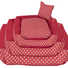 Cama Pet Cachorro Ou Gato Poa Tam: M Vermelha [f101]