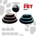 Cama Pet Comfy Preto/azul 90x90x20cm