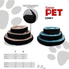 Cama Pet Comfy Preto/rosa 50x50x20cm