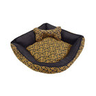 Cama Pet Grande  70cm X 70cm X 20cm Girassol Com Almofada Dec