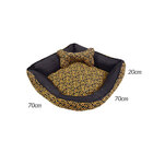Cama Pet Grande  70cm X 70cm X 20cm Girassol Com Almofada Dec