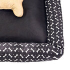 Cama Pet Grande Pop 60cm X 60cm X 15cm Preta Com Almofada Dec