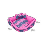Cama Pet Grande Pop 70cm X 70cm X 20cm Pink Com Almofada Deco