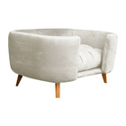 Cama Pet Luxo Para Cachorro Pequeno E Médio  Bege