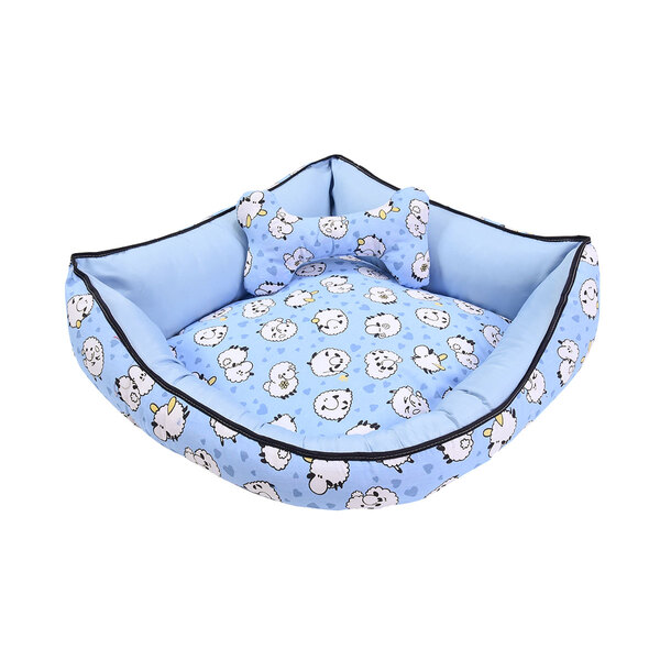 Cama Pet Média 60cm X 60cm X 20cm Ovelha Com Almofada Decorat