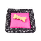 Cama Pet Média Simples Pop 50cm X 50cm X 15cm Preto E Pink Co