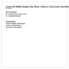 Cama Pet Médio Top 50cm X 50cm X 15cm Luck Com Almofada Decor