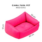 Cama Pet Para Cachorro E Gato Filhote Rosa Belinha Rosa