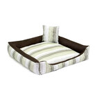 Cama Pet Para Cachorro Listrada Estampada 50cm X 50cm X 15cm