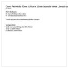 Cama Pet Para Cachorro Listrada Estampada 50cm X 50cm X 15cm