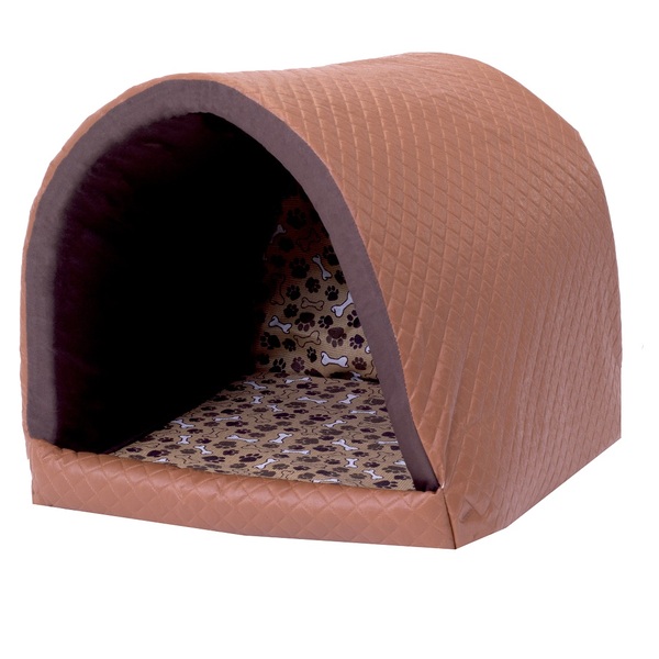 Cama Pet Para Cachorro Ou Gato Iglu Toca Dog Caramelo [f101]