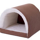 Cama Pet Para Cachorro Ou Gato Iglu Toca Sherpa Caramelo [f10