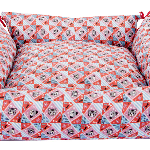 Cama Pet Para Cachorro Ou Gato Pop Tam: P Vermelha [f101]