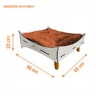 Cama Pet Para Cães E Gatos 58x45cm Champagne Terracota - Pall