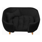 Cama Pet Poltrona Hannah Luxo - Ssx Multicoisas - Preto