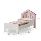 Cama Princesa Casinha Com Nichos Menina Solteiro Cristal