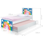 Cama Princesa E Unicórnio Com Auxiliar