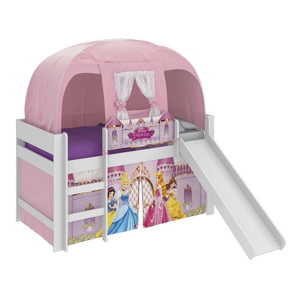 Cama Princesas Disney Play Com Escorregador E Barraca