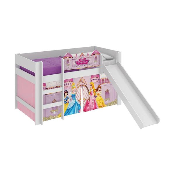 Cama Princesas Disney Play Com Escorregador E Shine
