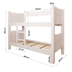 Cama Quarto Beliche Madri Com Colchão