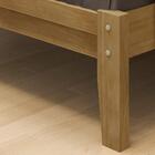 Cama Queen 160 Em Madeira Maciça 2809 Prata Fnt